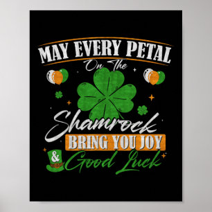 Kleeblatt Frohen St. Patrick's Day Poster
