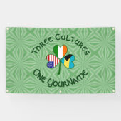 Kleeblatt für die irische Flagge Bahamas personali Banner (Horizontal)