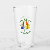 Kleeblatt für die irische Flagge Südvietnams Glas (Rückseite)