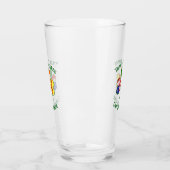 Kleeblatt für die irische Flagge Südvietnams Glas (Links)