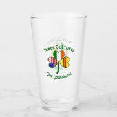 Kleeblatt für die irische Flagge Südvietnams Glas (Vorderseite)