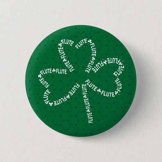 Kleeblatt für Flute Button (Vorderseite)