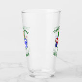 Kleeblatt für griechisch-irische Flaggen Personali Glas (Links)