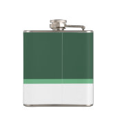 Kleeblatt für grüne Karos Personalisiert Flachmann (Rückseite)