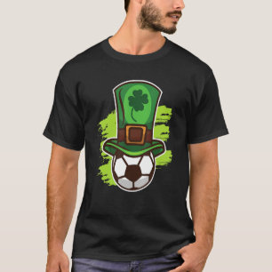 Kleeblatt Fußball St. Patrick's Day Irischer Train T-Shirt