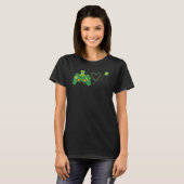 Kleeblatt Game Controller Video Gaming St Patricks T-Shirt (Vorne ganz)