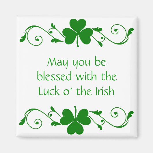 Kleeblatt Garland Magnet (Vorne)