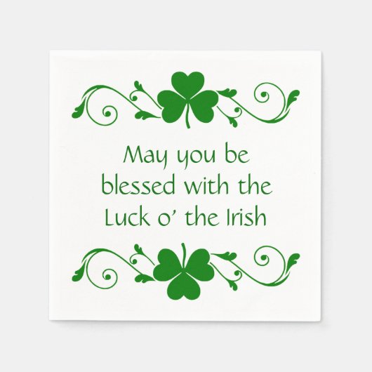 Kleeblatt Garland Serviette (Vorderseite)