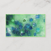 Kleeblatt Gefühl Glück! Vorlage Visitenkarte (Rückseite)