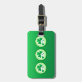 Kleeblatt Gepäckanhänger (Vorderseite vertikal)