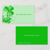 Kleeblatt-Geschäfts-Karte Visitenkarte (Vorne/Hinten)