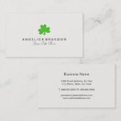 Kleeblatt-Geschäfts-Karte Visitenkarte (Vorne/Hinten)