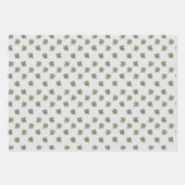 Kleeblatt Geschenkblätter - Set von 3 Geschenkpapier Set (Vorderseite 3)