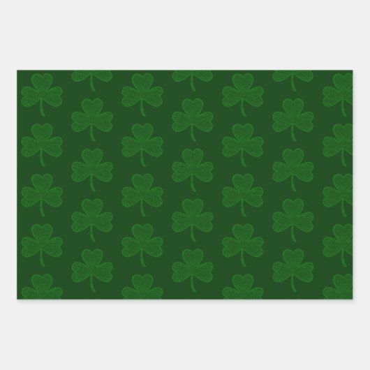 Kleeblatt Geschenkpapier Set (Vorderseite 3)