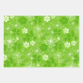 Kleeblatt-Gewirr Geschenkpapier Set (Vorderseite)