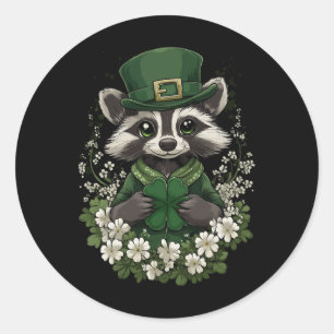 Kleeblatt Girls Boys Kids Leprechaun St Patricks D Runder Aufkleber