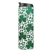 Kleeblatt Glitzer Thermosbecher (Nach rechts gedreht)