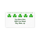 Kleeblatt Glory Adressaufkleber (Vorne)