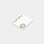 Kleeblatt Glück Post-it Klebezettel (angewinkelt)