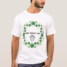 Kleeblatt-Glücksrahmen St. Patrick's Day Design T-Shirt