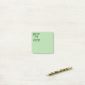 Kleeblatt-Glückwunsch Post-it Klebezettel (Auf Schreibtisch)