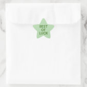 Kleeblatt-Glückwunsch Stern-Aufkleber (Tasche)