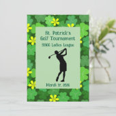 Kleeblatt-Golfturnier Einladung (Stehend Vorderseite)