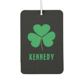 Kleeblatt Green Clover Ireland Celtic Irish Name Autolufterfrischer (Vorderseite)