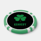 Kleeblatt Green Clover Ireland Celtic Irish Name Pokerchips (Einzeln)