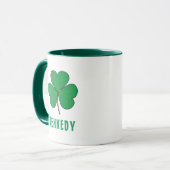 Kleeblatt Green Clover Ireland Celtic Irish Name Tasse (Vorderseite Links)