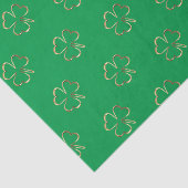 Kleeblatt Green Irish Ireland Clover Pattern Seidenpapier (Ausschnitt)