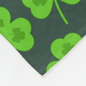 KLEEBLATT GREEN LEAF ST PATRICK'S Day Fleecedecke (Ecke)
