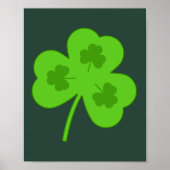 KLEEBLATT GREEN LEAF ST PATRICK'S Day Poster (Vorne)