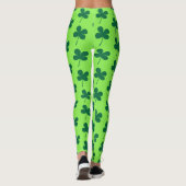 Kleeblatt Green Patrick's Day Pattern Leggings (Rückseite)