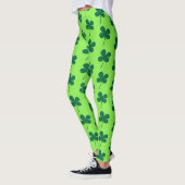 Kleeblatt Green Patrick's Day Pattern Leggings (Links)