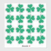 Kleeblatt Green St. Patrick's Day Irish Aufkleber (Blatt)