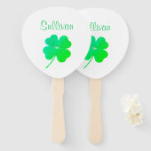 Kleeblatt Green St. Patricks Day Parade 4Erin Fächer (Vorne und Hinten)