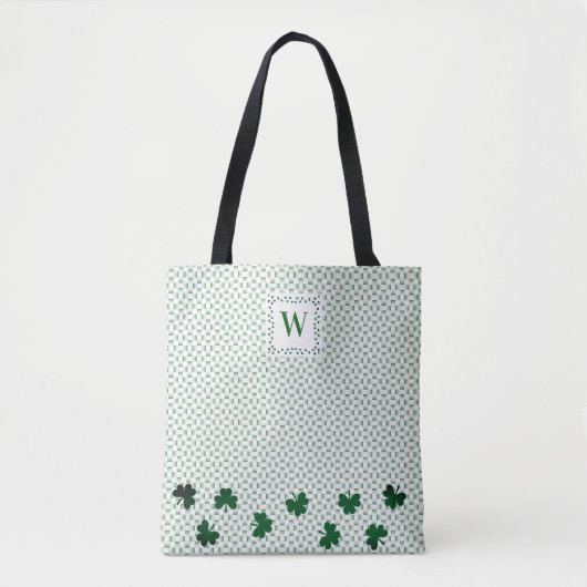 Kleeblatt Green Tote Bag All-Over-Print Tasche (Vorderseite)