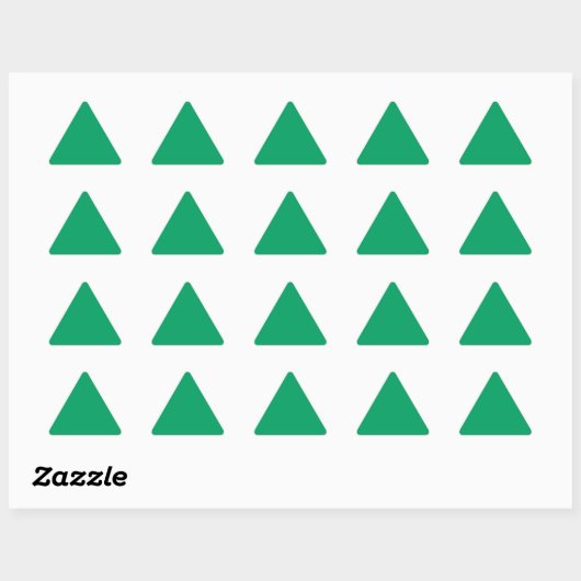 Kleeblatt Green Triangle Sticker (Blatt)