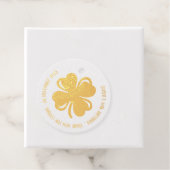 Kleeblatt Green Vierblättriges Kleeblatt Lucky Bir Geschenkanhänger (Mit Box)