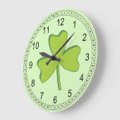 Kleeblatt Große Wanduhr (Winkel)