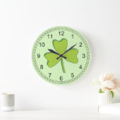 Kleeblatt Große Wanduhr (Zuhause)