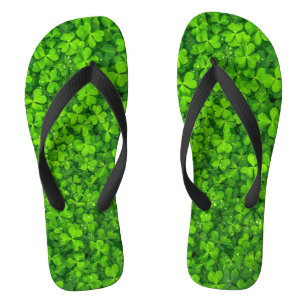 Kleeblatt grün, St. Patrick's Day, Badesandalen