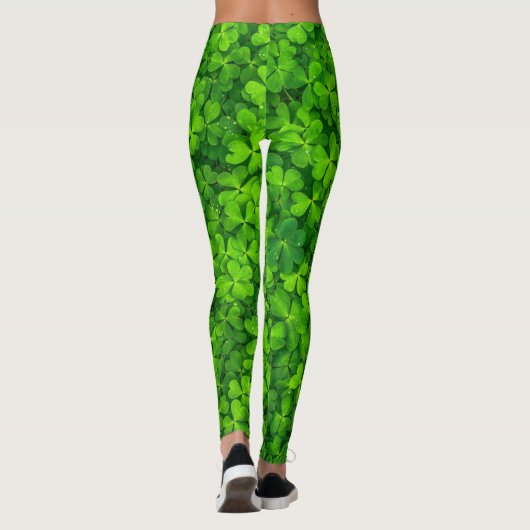 Kleeblatt grün, St. Patrick's Day, Leggings (Rückseite)