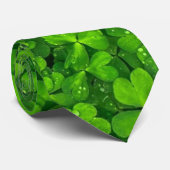 Kleeblatt grün, St. Patrick's Day, Neck Tie Krawatte (Gerollt)