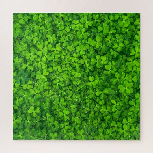 Kleeblatt grün, St. Patrick's Day, Puzzle (Vertikal)