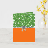 Kleeblatt grün und orange karte (Gelbe Blume)