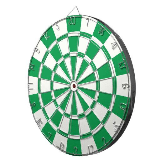 Kleeblatt grün und weiß dartscheibe (Vorderseite rechts)