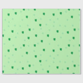 Kleeblatt-grüne Geschenk-Verpackung Geschenkpapier (Flach)