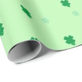 Kleeblatt-grüne Geschenk-Verpackung Geschenkpapier (Rolleneckpunkt)